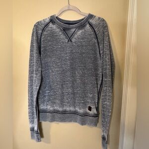 JetLag Mens distressed gray long sleeves shirt.  Size S. Good used condition.